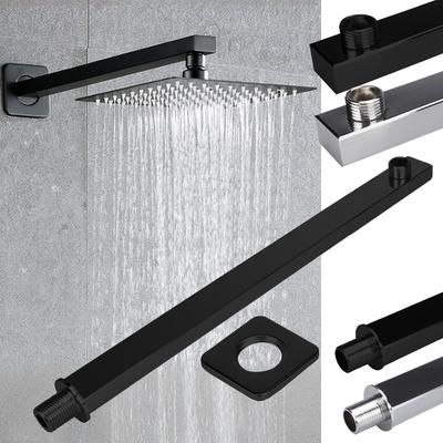 30/40cm Shower Arm Wall Mounted Shower Arm Shower Head Extension Shower Head Arm for Square Shower Head Rain Shower Head