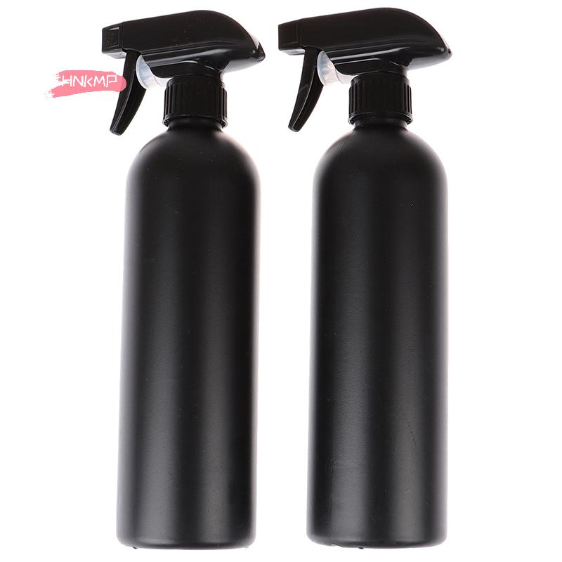 2Pcs 500ml Black Plastic Trigger Spray Bottles for Car Cleaning Multi-function Durable Cleaning Tools for Auto Detailing