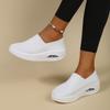 Fashion Platform Shoes Women Breathable Knitted Soft Sole Comfortable Casual Sneakers Loafers Slip On Shoes