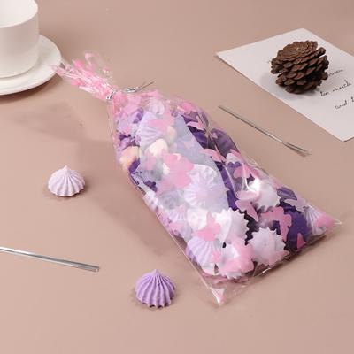 50 Stück Rosa Schmetterlinge Zellophan Geschenktüten mit Silbernen Bindedrähten Plastik Schmetterling Süßigkeitstüte Leckerlitüten Partydeko