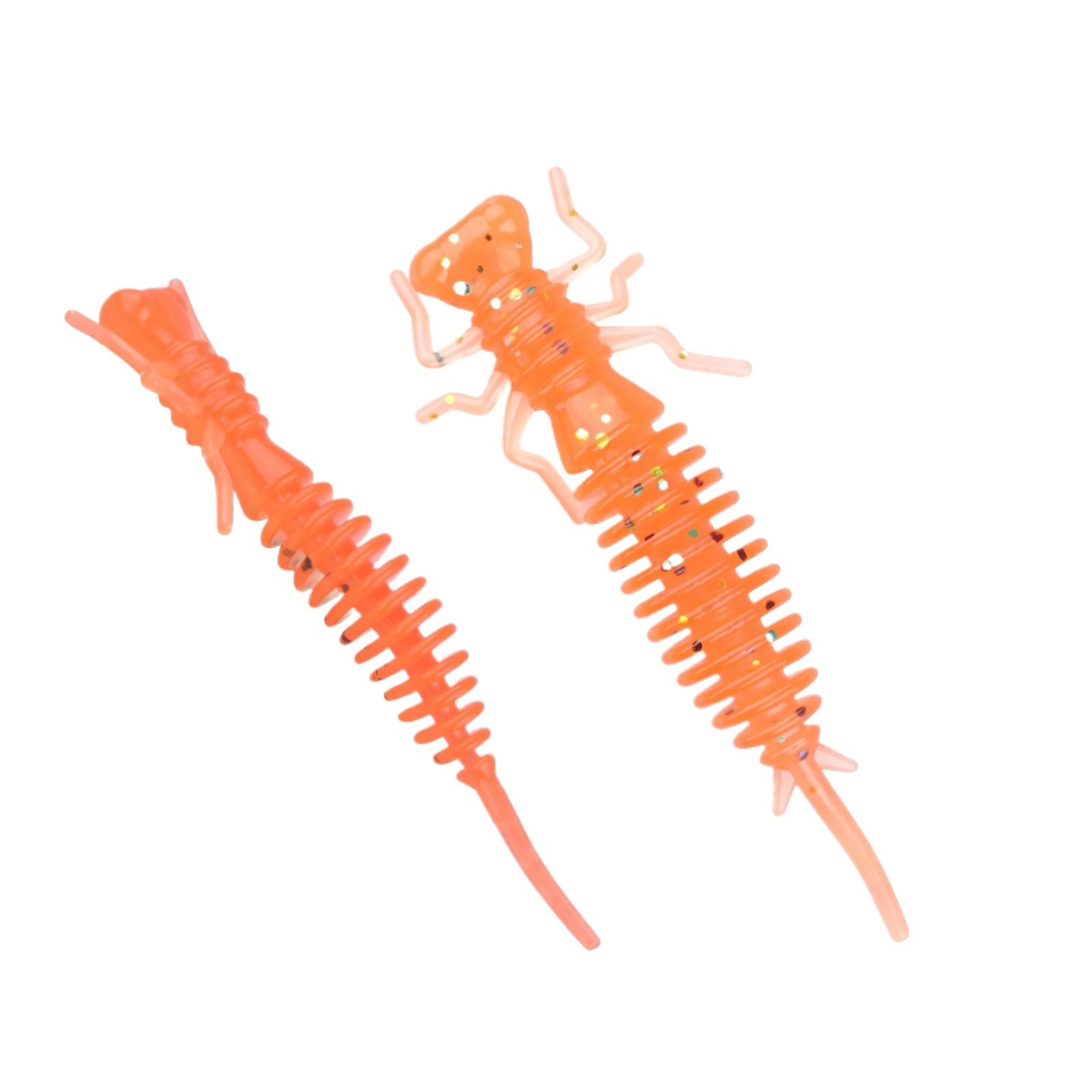 

5cm Pin Tail Soft Artificial for Fishing Bass Micro one size жовтий