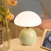 Mushroom small table lamp cream roller molded ceramic atmosphere lamp eye protection LED lamp bedroom headboard decoration light