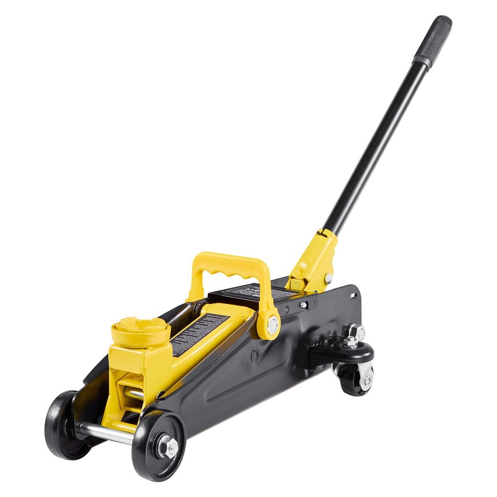 VEVOR Low Profile Floor Jack, 1.5 Ton Capacity, Steel Racing Floor Jack with Single Piston Quick Lift Pump, Storage Case