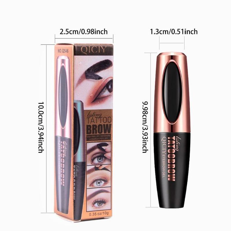 Tříbarevný neblednoucí gel na obočí v korejském stylu pro lifting obočí