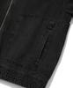 Wacky Willy Denim Hooded Zip-Up Jumper Black