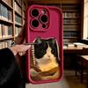 Tuxedo Cat In Brown Blanket Soft TPU Phone Case for iPhone 17 16 15 14 13 12 11 Pro Max Plus Shockproof Anti-Slip Cover