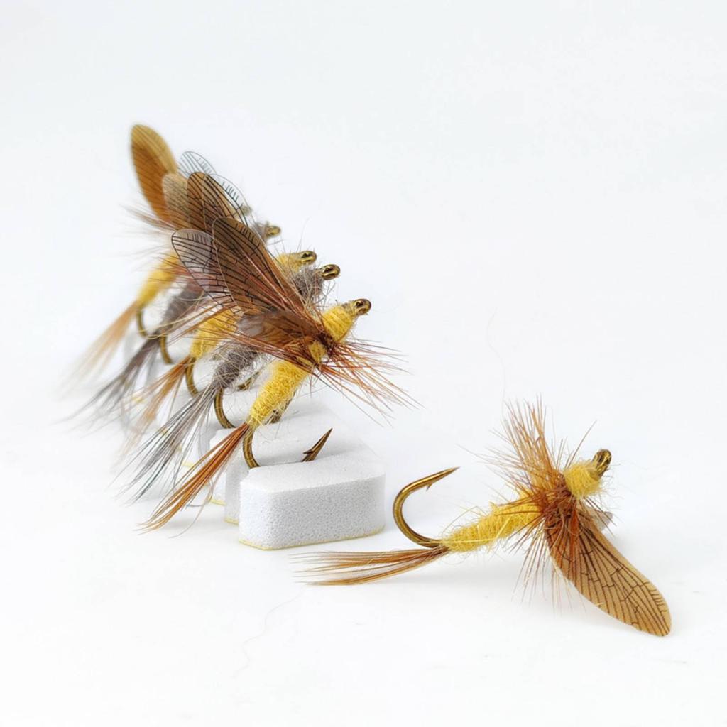 BWO Mayfly Fly Realistic Appendages Dry Mayfly Lure Fly Fishing Lifelike Design Hand-Tied Trout High-Carbon Steel Hook