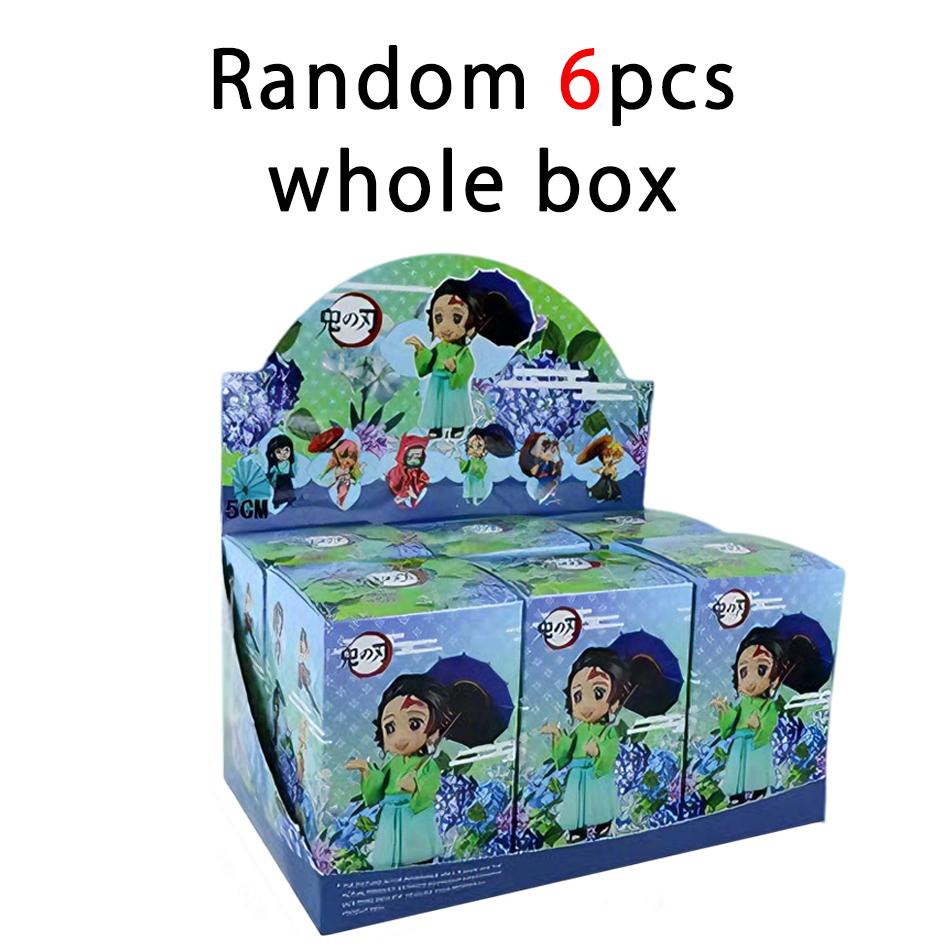 In Stock 12cm Kawaii Demon Slayer Plum Rain Series with Box Handmade Model No Yaiba Kamado Nezuko Action Figure Ornament Gift