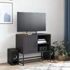 VidaXL TV Cabinet Black 68x39x60.5 Cm Steel, TV Stand, TV Sideboard, Multimedia Cabinet, TV Bench, Hi-fi Cabinet, Center Unit 846518