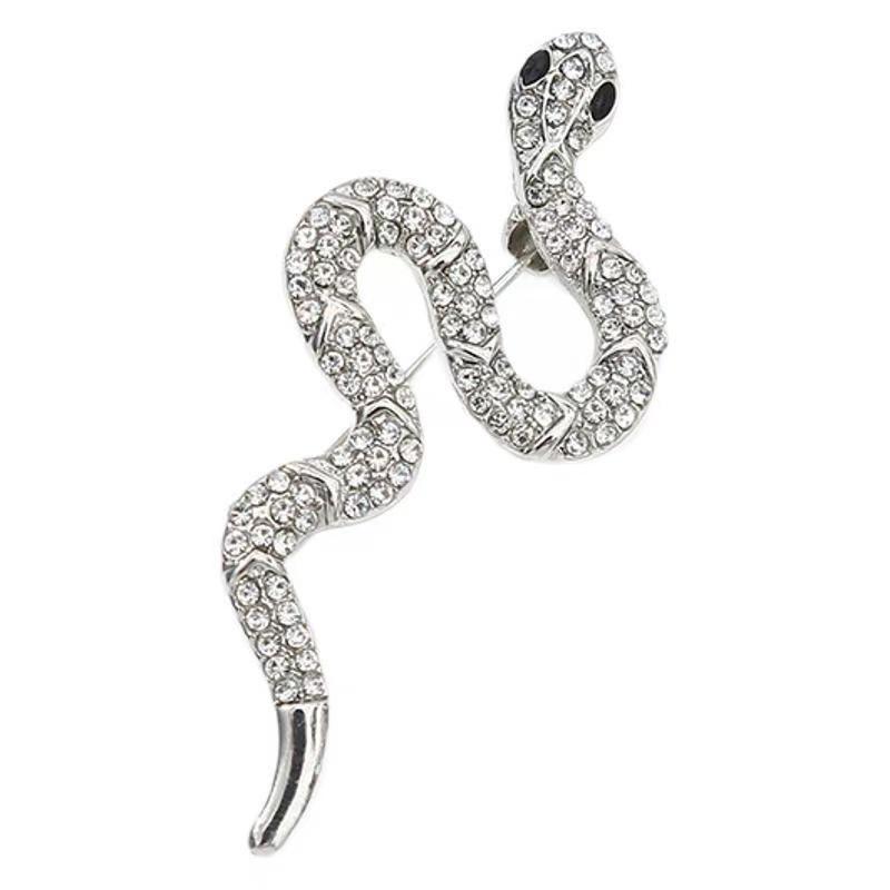 Schlangen Tierkreis Brosche: Eleganter Legierungsschmuck für Anzüge, Pullover und Mäntel