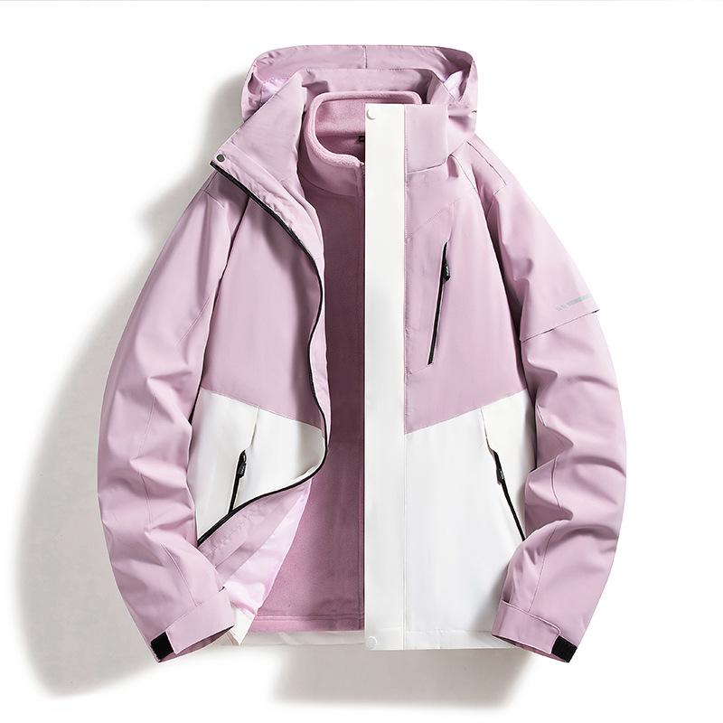 2026 Trendy Windproof & Breathable Outdoor Jacket Set for Couples - Three-in-One Two-Piece for Autumn & Winter