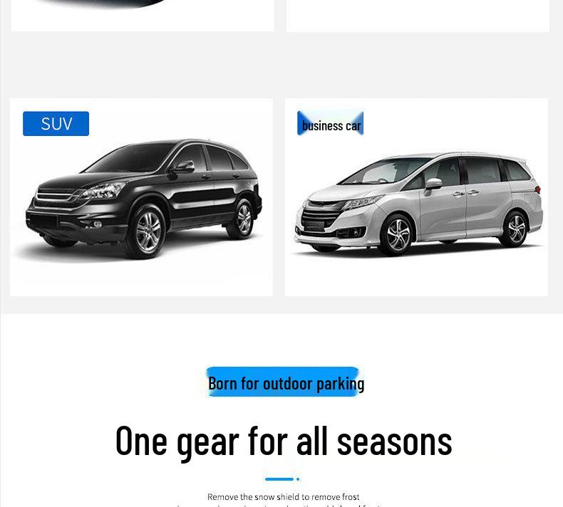 Magnetic Car Sunshade - Insulated Aluminum Windshield Snow Shield