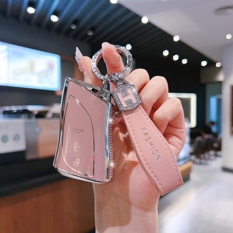 TPU Car Key Case Remote Cover Shell Holder Chain Protector Fob For Lexus ES200 ES300h LS500h NX260 NX350h RX350h RX500h LC500h