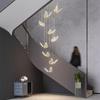 Modern Acrylic Butterfly Spiral Staircase Chandelier Luxury for Living Room Dining Room Villa Home Decoration Lighting Lamps LED