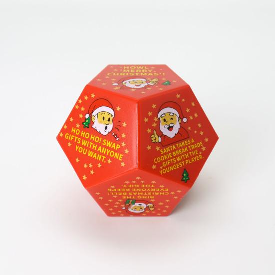 Christmas Santa Swap Gift Exchange Dice 3 x 3in Exchange Gifts Family Game Dice Christmas Stocking Stuffers for Xmas Party Family Night Holiday