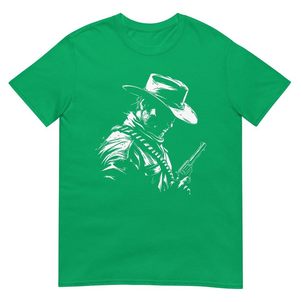 Retro Cowboy Old Western West Gun Revolver Countryunisex Tshirt