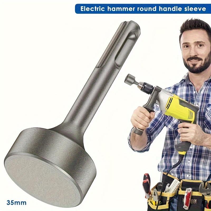 Ponteira Cilíndrica de Metal Pesada para Martelo Rotativo, Ferramenta de Instalação de Aterramento