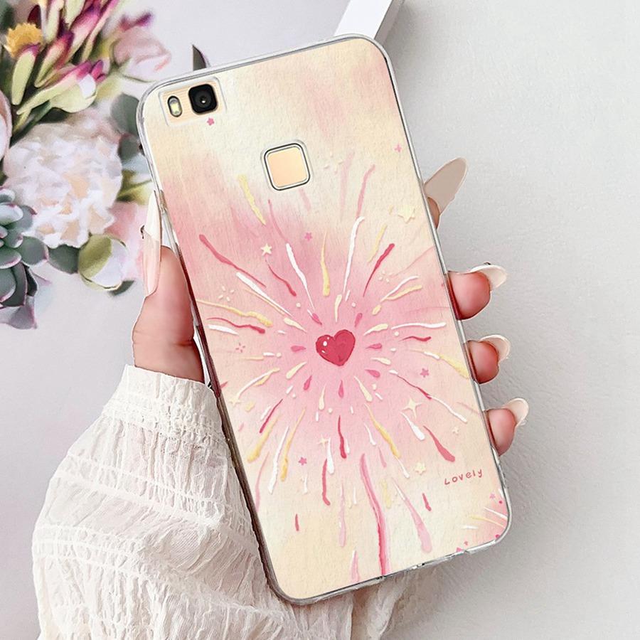 For Huawei P9 Lite Case VNS-L21 VNS-L31 Luxury flower Painted Proective Cover Soft Silicone Phone Case For HuaweiP9Lite Funda