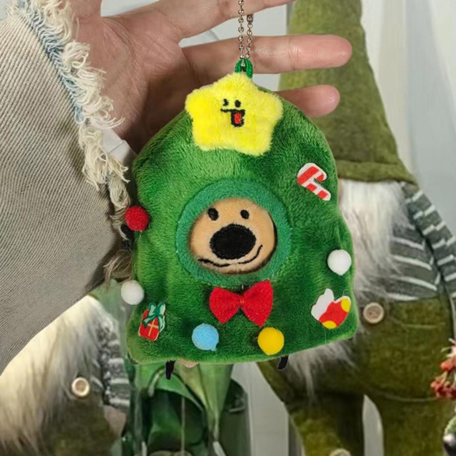 

Cute Christmas Bear Keychain Pendant, Christmas Cartoon Plush Doll, Creative Pendant Holiday Gift One Size