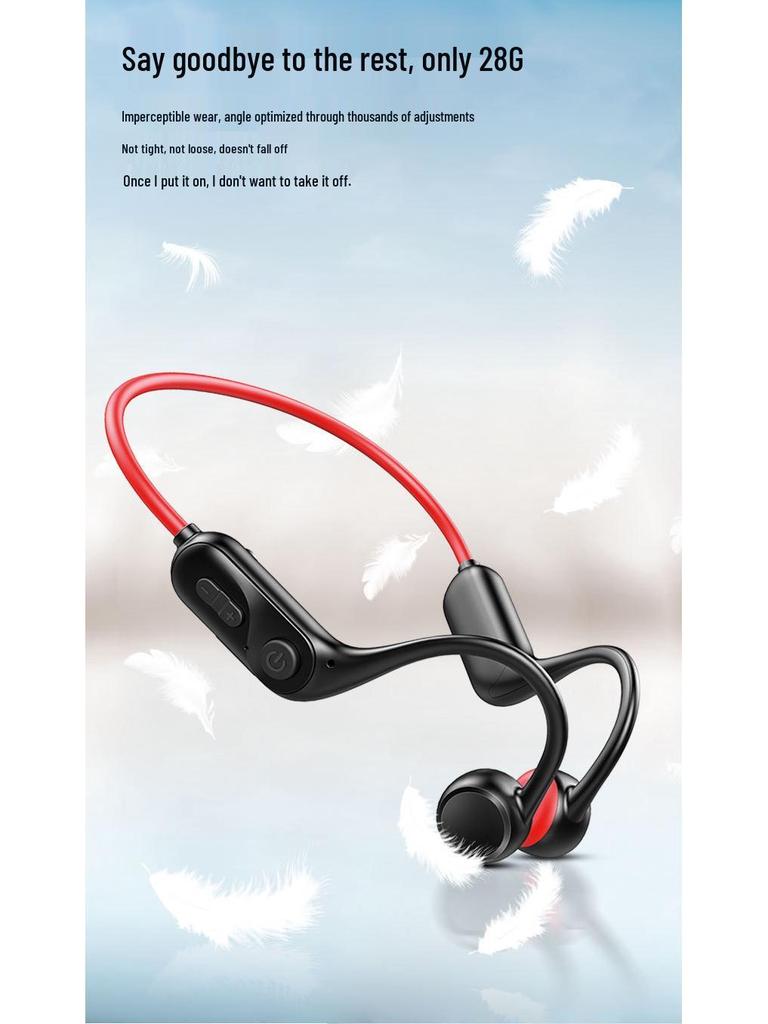 Y12 Waterproof Bone Conduction Bluetooth Earphones for Sports and Swimming – High Quality Sound, Ear-Hook Design