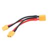 XT60 Parallel Battery Connector Cable Dual Extension Y Splitter 1 Male to 2 Female Silicone Wire for RC Batteries