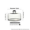 Glass Cake Plate Dessert Display Stand Transparent Dustproof Restaurant Afternoon Tea Food Serving Plate  Style Nordic