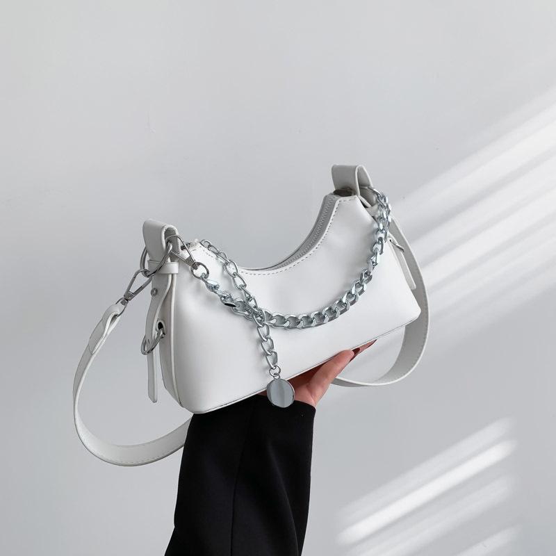 Chain bag women's 2026 new style this year popular texture niche design e-shoulder underarm bag fashiable crossbody small ba