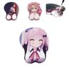 Miękka i ergonomiczna dwuwymiarowa podkładka pod mysz z anime z klatką piersiową 3D dla wygody