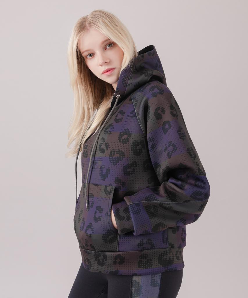 Women'S Neoprene Print Hoodie_N_Gas_H_D_Lp_01