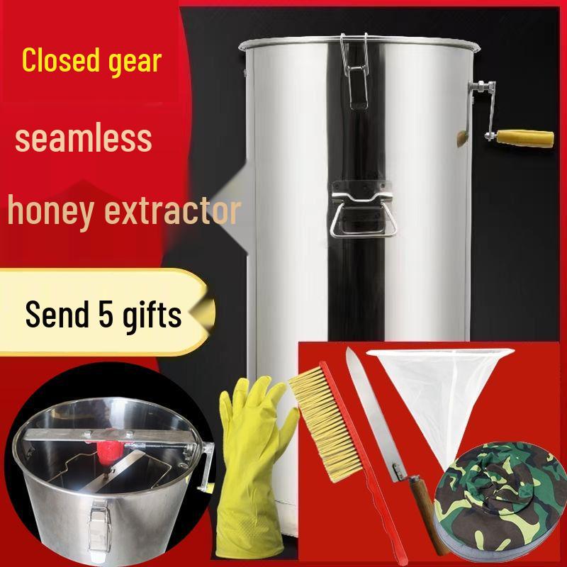 Thickened Stainless Steel Honey Extractor & Spinner Set for Beekeeping