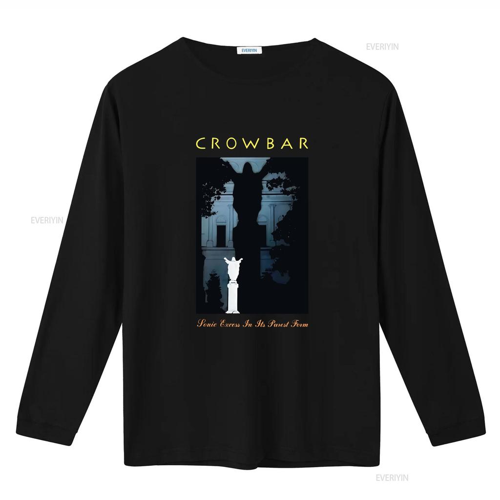 Crowbar Band T Shirt Time Heal Nothing Design Black Full Sizes S 5XL Vintage Washed Comfortable Designer Clothes Casual