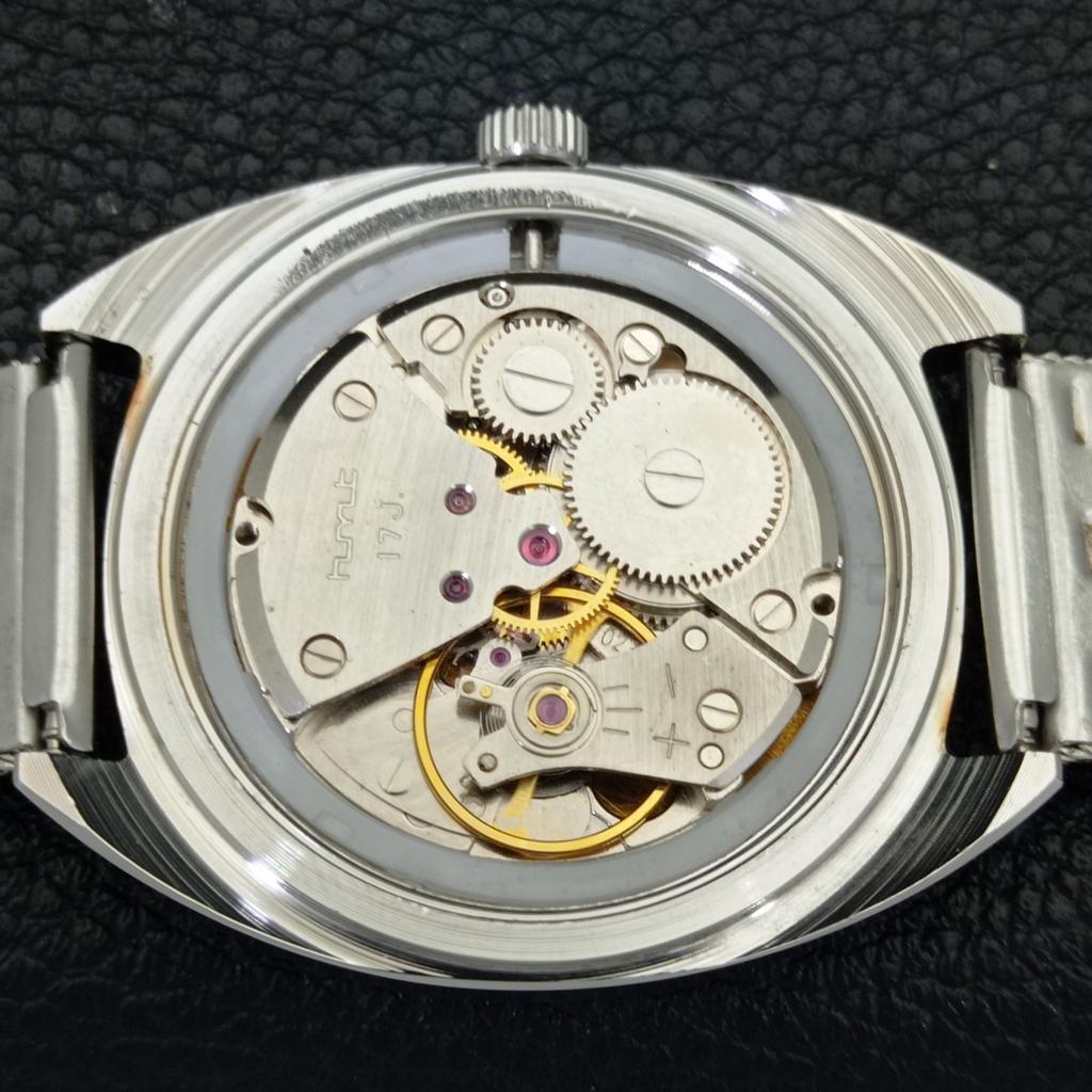 OROLOGIO DA UOMO INDIANO VINTAGE HMT KOHINOOR A CARICA MANUALE CON QUADRANTE GIALLO a440952-4