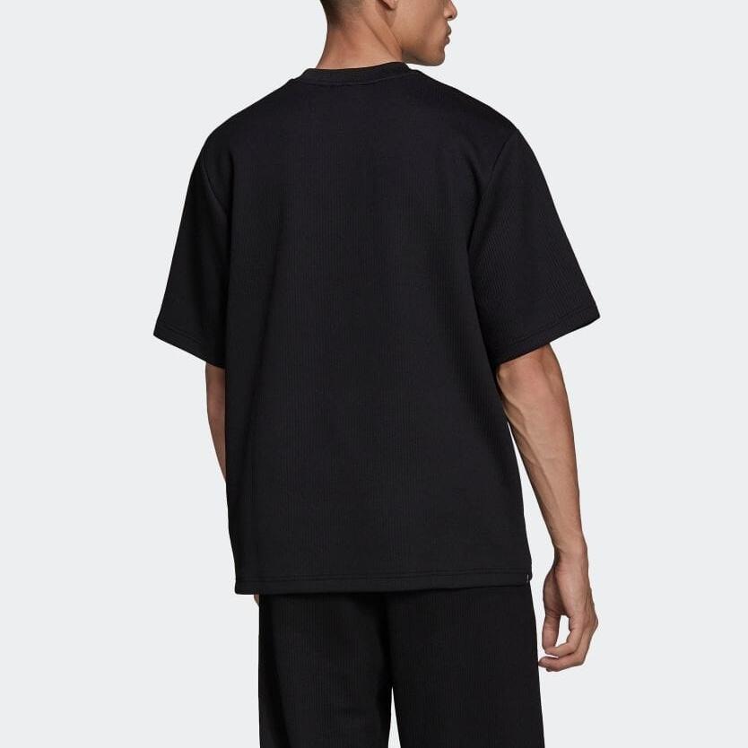 adidas Adicolor Trefoil Pliss Tee Asia Sizing 'Black' Men's HC4607