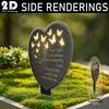 Butterfly Memorial Stake Black Waterproof Acrylic Grave Marker For Loss of Mother Memorial Plaques Cemetery Decor Garden Stake