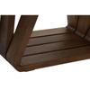 Table basse style item home - item home - Moderne marron clair - Transparent noyer - Verre - Table café 130 cm