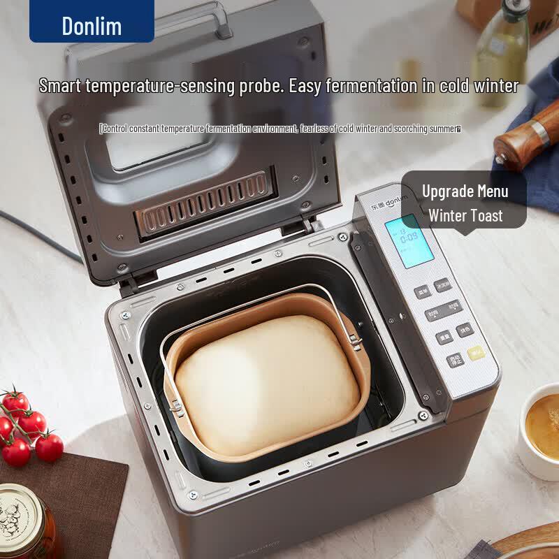 Donlim Smart Automatic Bread Maker with Ice Cream Function CN plug (adapter included)