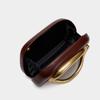 Gold Metal Closure Box Clutch Bag PU leather Women Handbags Designer Shoulder Crossbody Bags Evening Wedding Party Small Purses