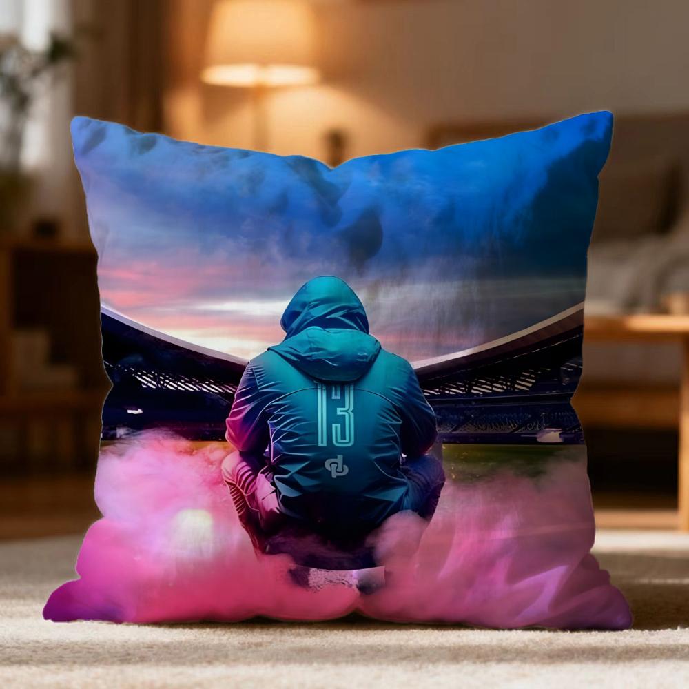Hot J-JJuL Cushion Cover Soft Washable Pillow Case Multi-Scene for Couch Bed Travel Office Use