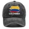 Colombia Flag Baseball Cap Women Outdoor Casual Solid Color Baseball Cap Men Cotton Adjustable Strap Bucket Hat