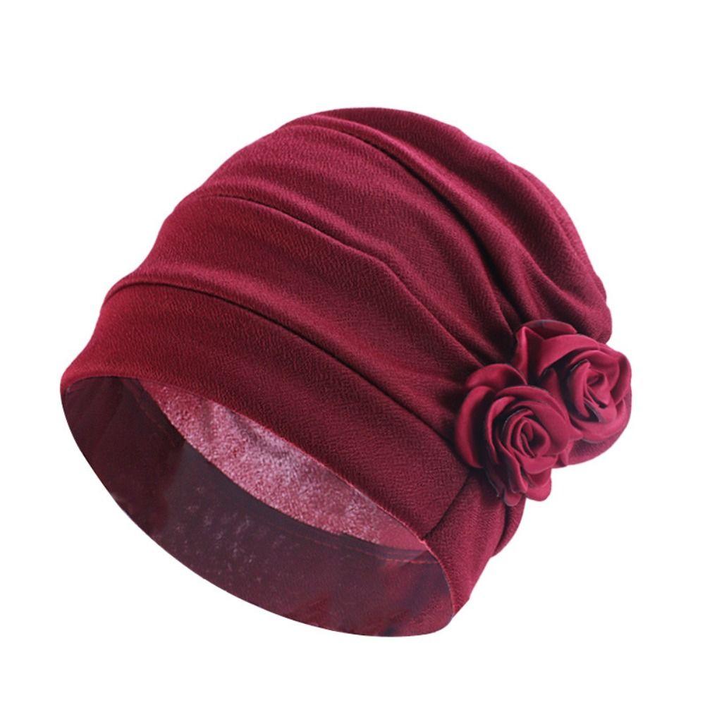 Soft Fabric Turban Cap Hair Loss Friendly India Cap Bandana Fashion Hijab Cap Daily Wear