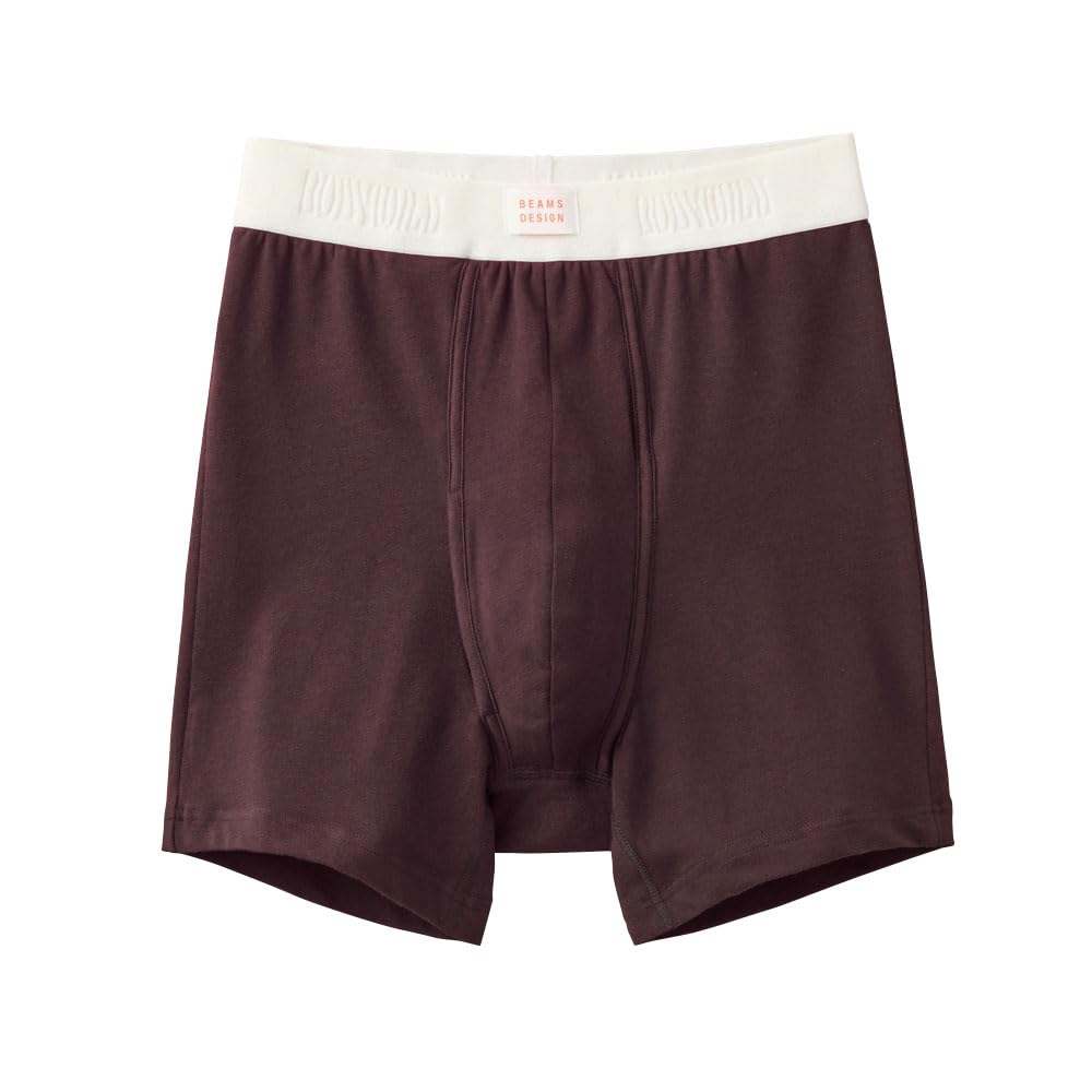 

Боксеры-трусы BEAMS Collaboration Open Front Organic Cotton Bordeaux [Body Wild] Мужские
