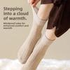 Female Autumn and Winter Plus Velvet and Thick Hair Ring Warm Not Frozen Feet Sleep Tube Socks