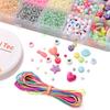 15box/bag Glass Seed Beads Acrylic Beads Elastic Line Thread Cord For DIY Accessories Jewelry Making