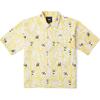 Vans Animal Plant All Over Print Casual Button Down Short Sleeve Shirt Unisex Shirts Yellow VN000P3VEM7