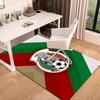 Mexico Football Team Emblem Printed Area Rug for Office, Chair Rug, Decorative Carpet Floor Mat, Large Size Fan gifts Christmas gifts