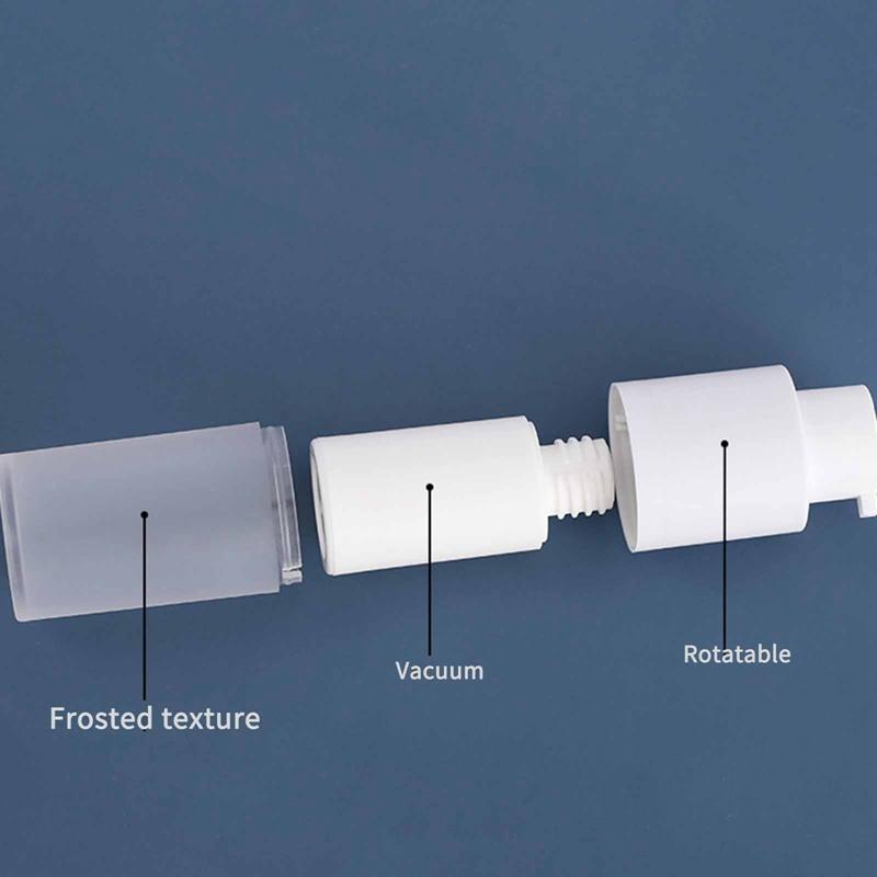 15/30/50ml Weiße Leere Vakuum Airless Plastik Lotion Creme Flaschen Behälter Reisegröße Creme Behälter Pumpe Parfümflasche