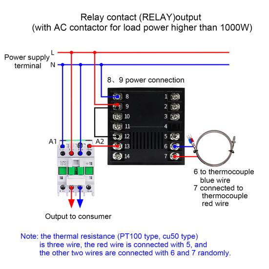 CHB702 Intelligent Digital Temperature Controller Thermostat Relay/SSR Output