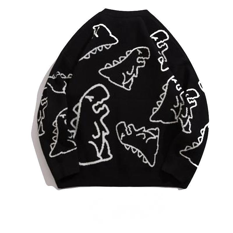 Neue Herbst Und Winter Trendy Street Cartoon Voll Gedruckt Rundhals Pullover Hip Hop Ins Lose Vielseitig Pullover Pullover Für männer