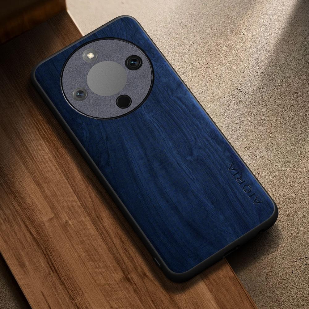 Case For Honor X9D X9C X9B X9A X8C X8B X8A X7D X7C X7B X7A X6C X6B X6A X5B Capa Funda Wooden Pattern Pu Leather Cover Coque