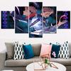 5 Pieces Canvas Wall Arts Animation Poster Painting Jujutsu Kaisen Series-3 Home Decor Wallpaper Picture Print Living Room Mural